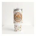Vaso térmico tumbler 40 oz Capibara Coffee con asa y bombilla