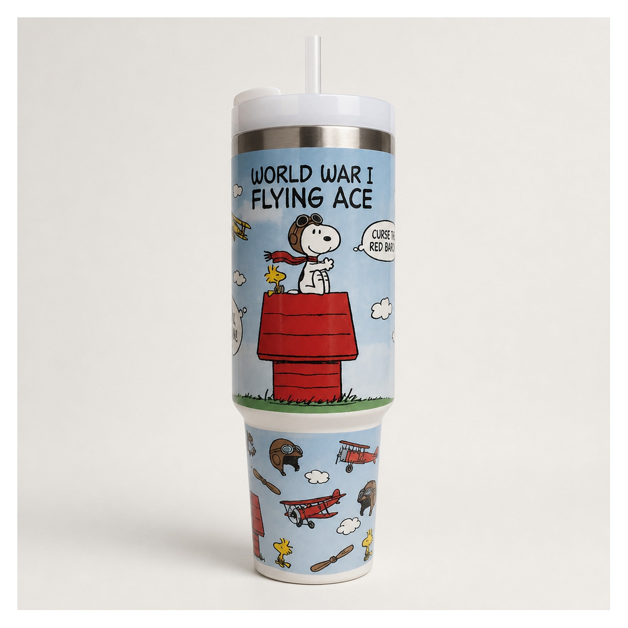 Vaso térmico snoopy aviador 1.18 litros acero doble pared