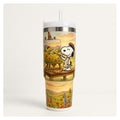 vaso térmico snoopy paint 1.183 l acero inoxidable doble pared