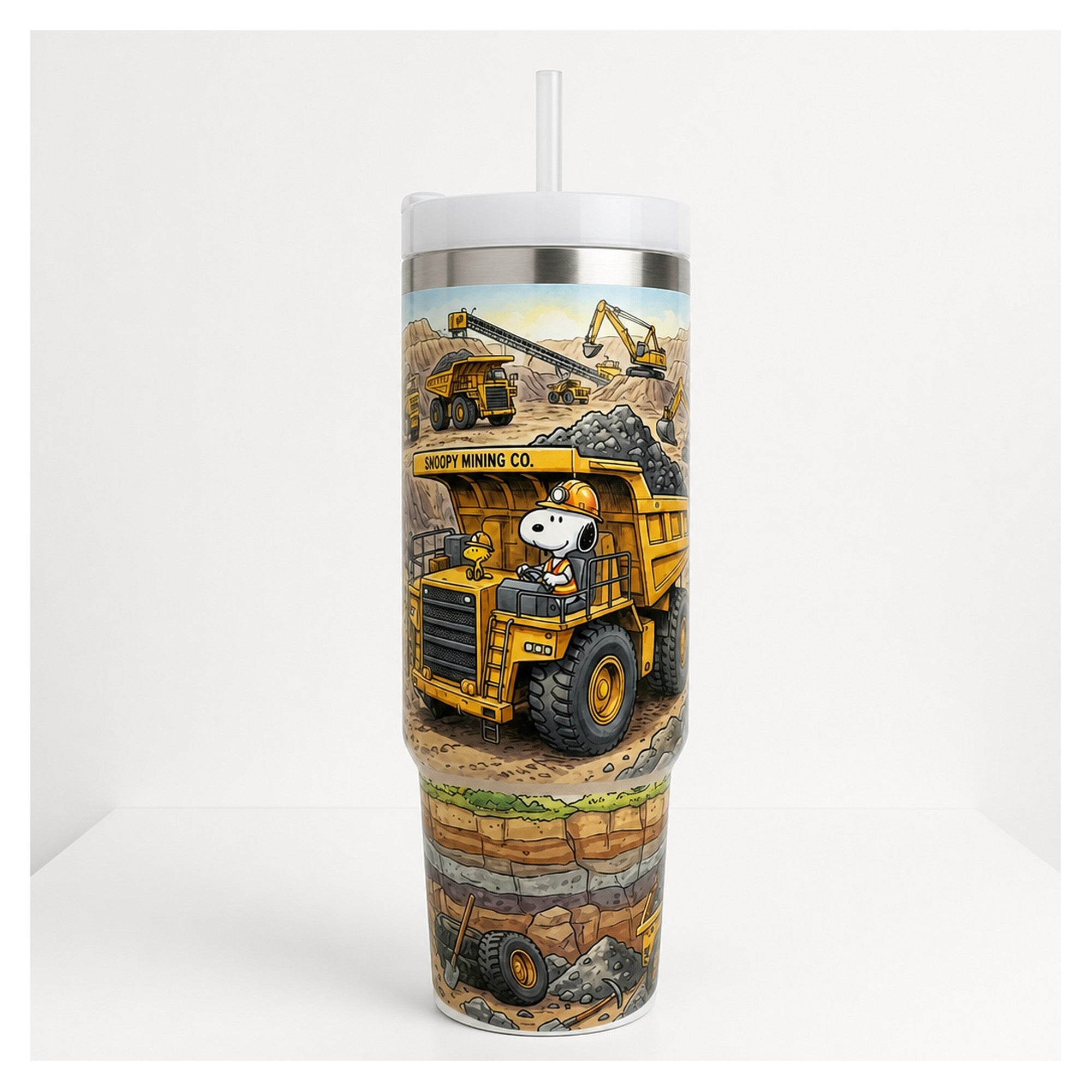 Vaso térmico snoopy minería 1.183 L en acero inoxidable
