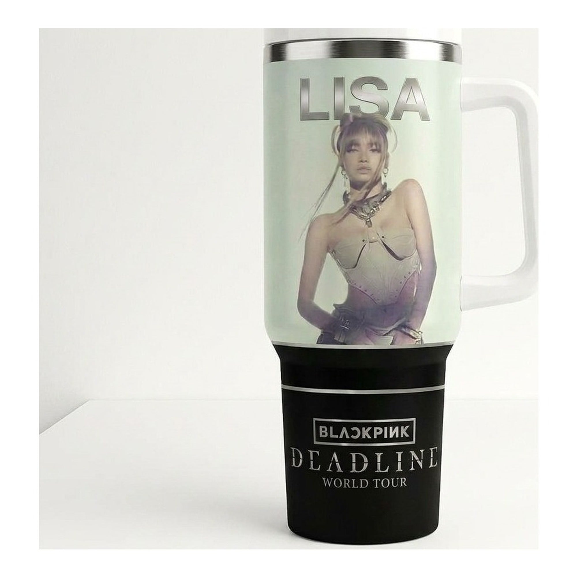 Vaso térmico tumbler 40 oz Lisa BLACKPINK Deadline World Tour