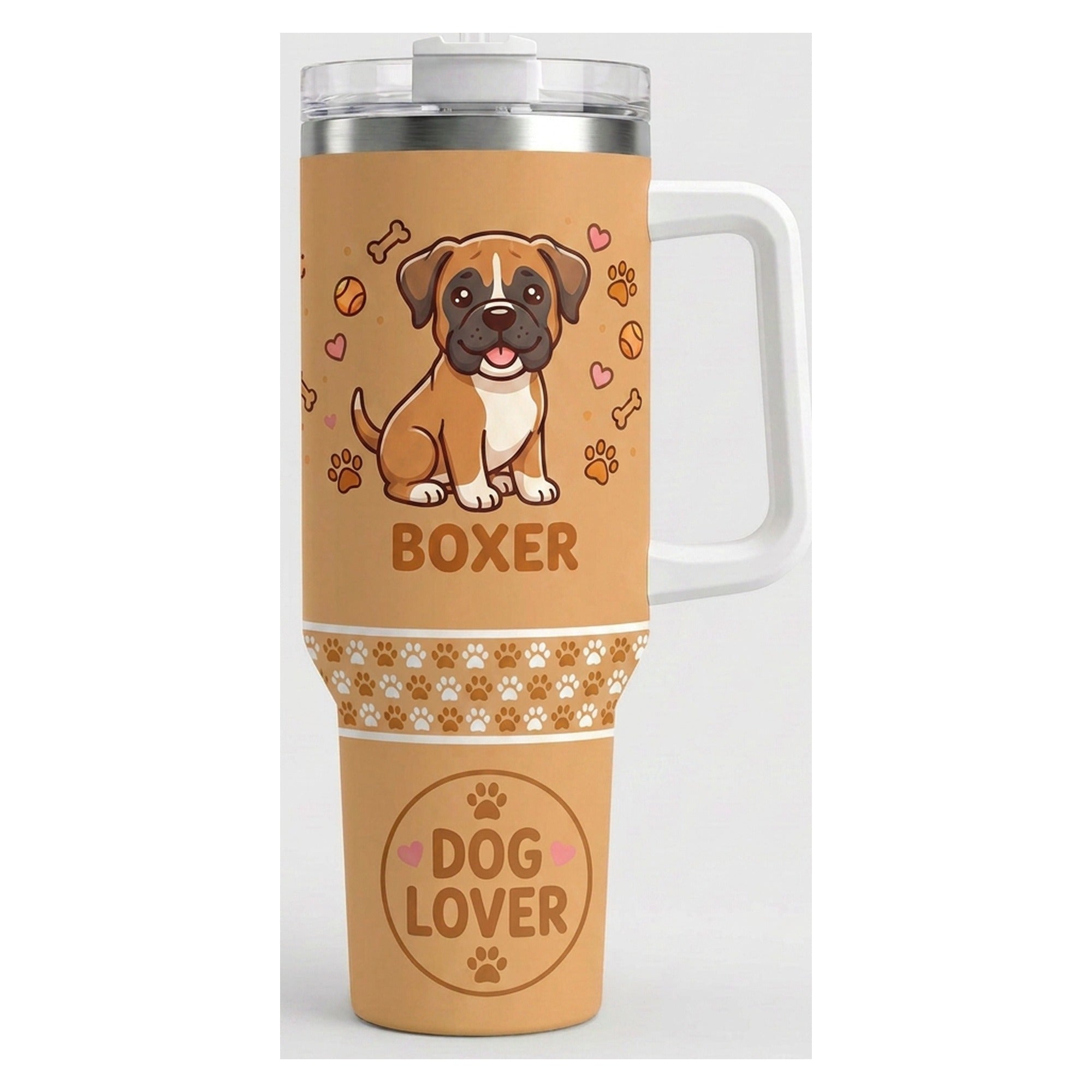 Vaso térmico tumbler 40 oz Boxer Dog Lover
