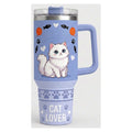 Vaso térmico tumbler 40 oz Gato Blanco Cat Lover
