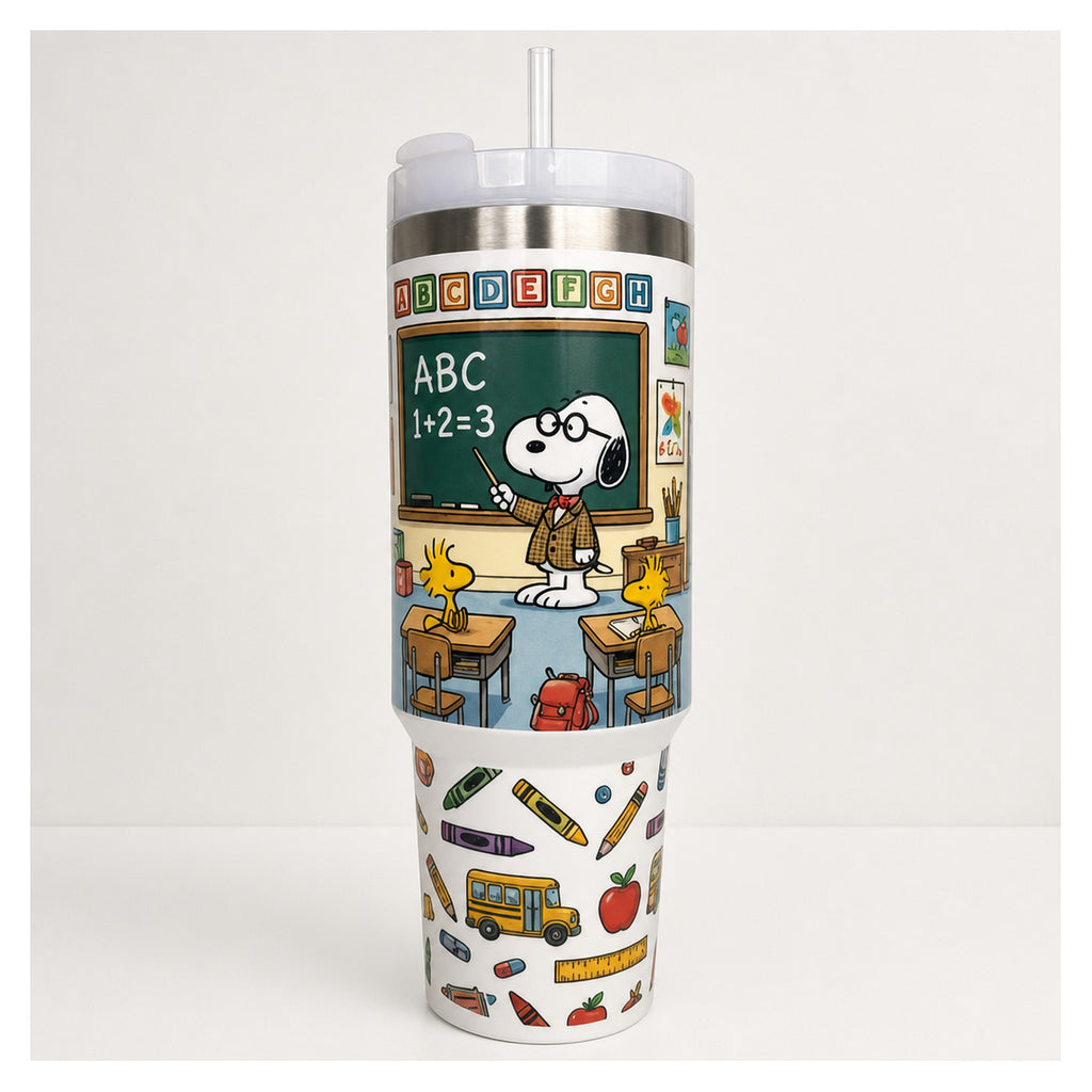 Vaso térmico snoopy profesor 1.18 l acero inoxidable