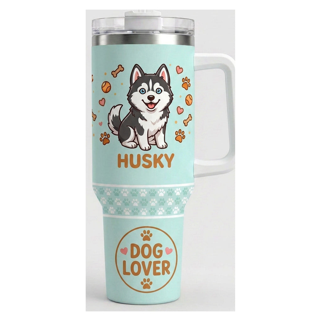 Vaso térmico tumbler 40 oz Husky Dog Lover
