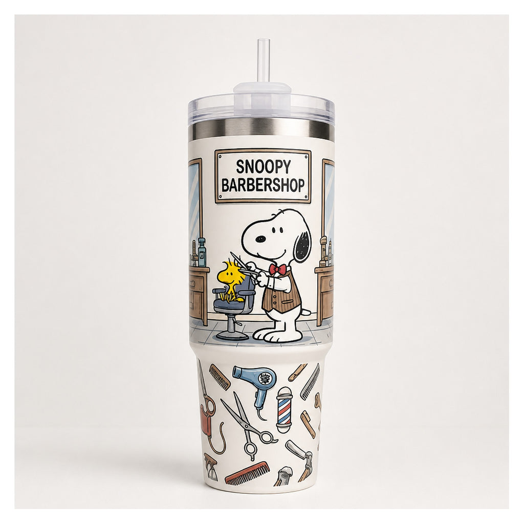 vaso térmico snoopy peluquero 1.18 litros doble pared