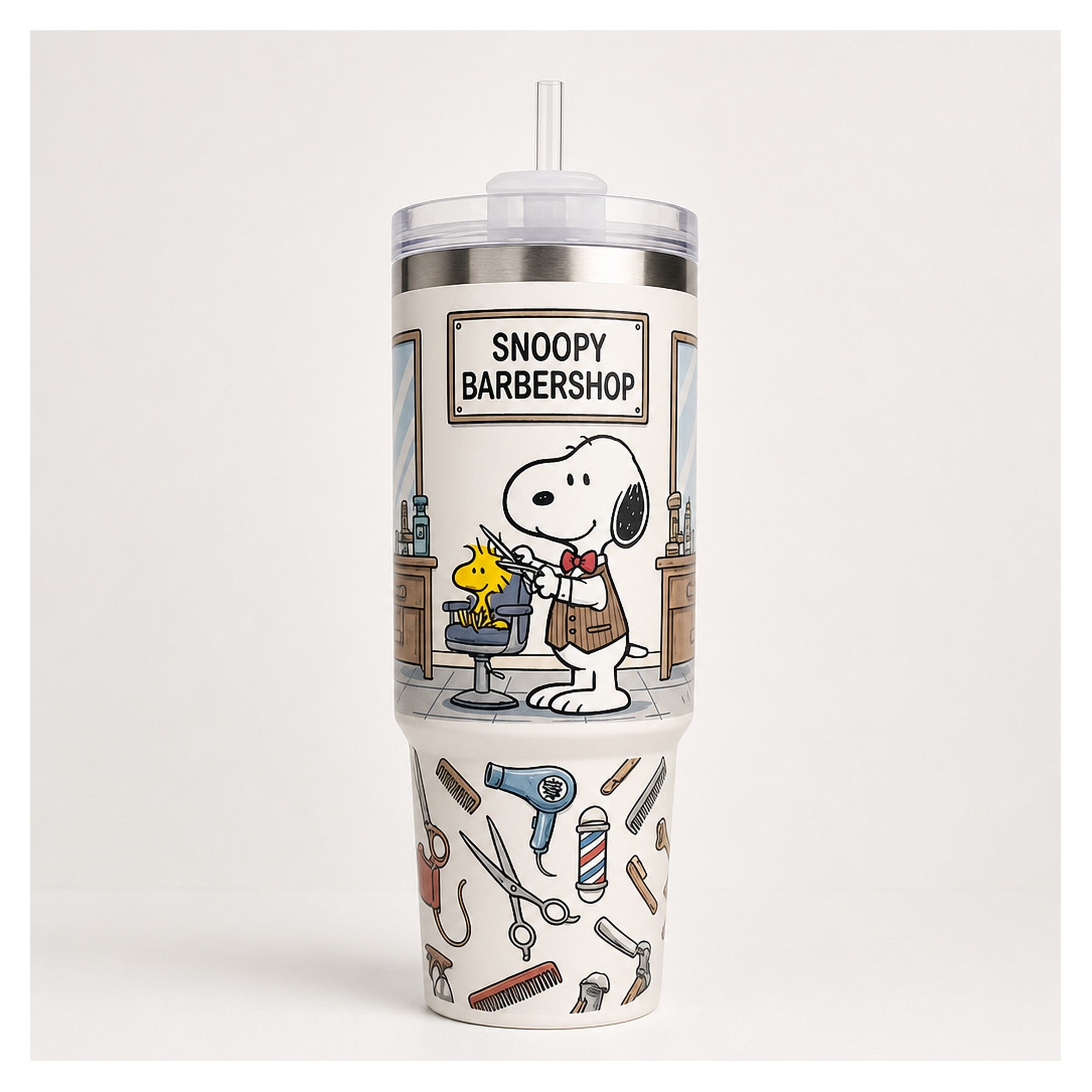 vaso térmico snoopy peluquero 1.18 litros doble pared