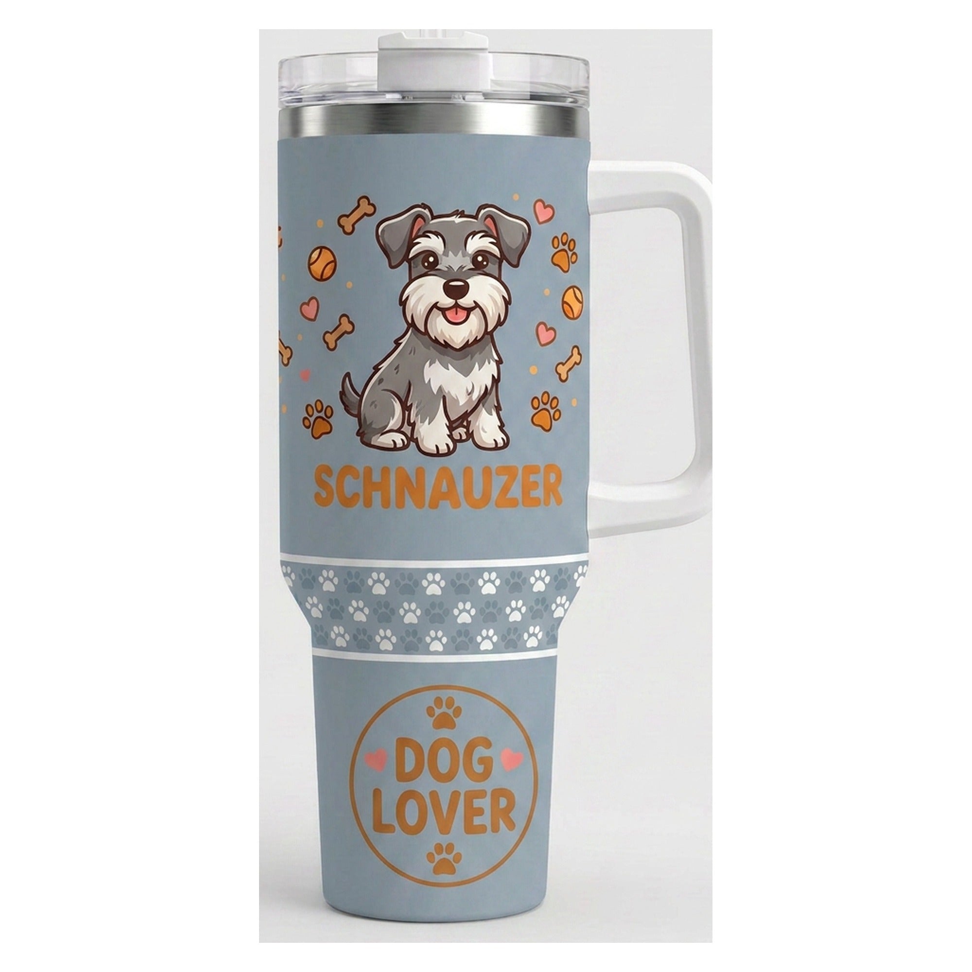 Vaso térmico tumbler 40 oz Schnauzer Dog Lover