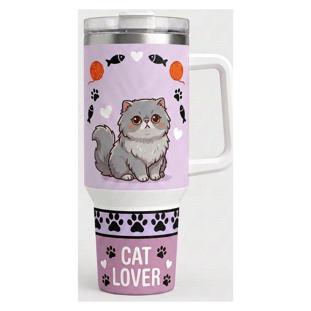 Vaso térmico tumbler 40 oz Gato Persa Cat Lover