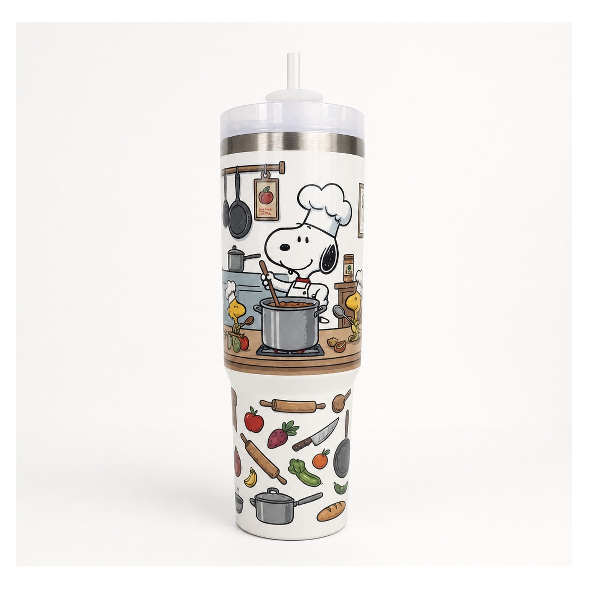 vaso térmico snoopy chef 1.18 l doble pared acero inox