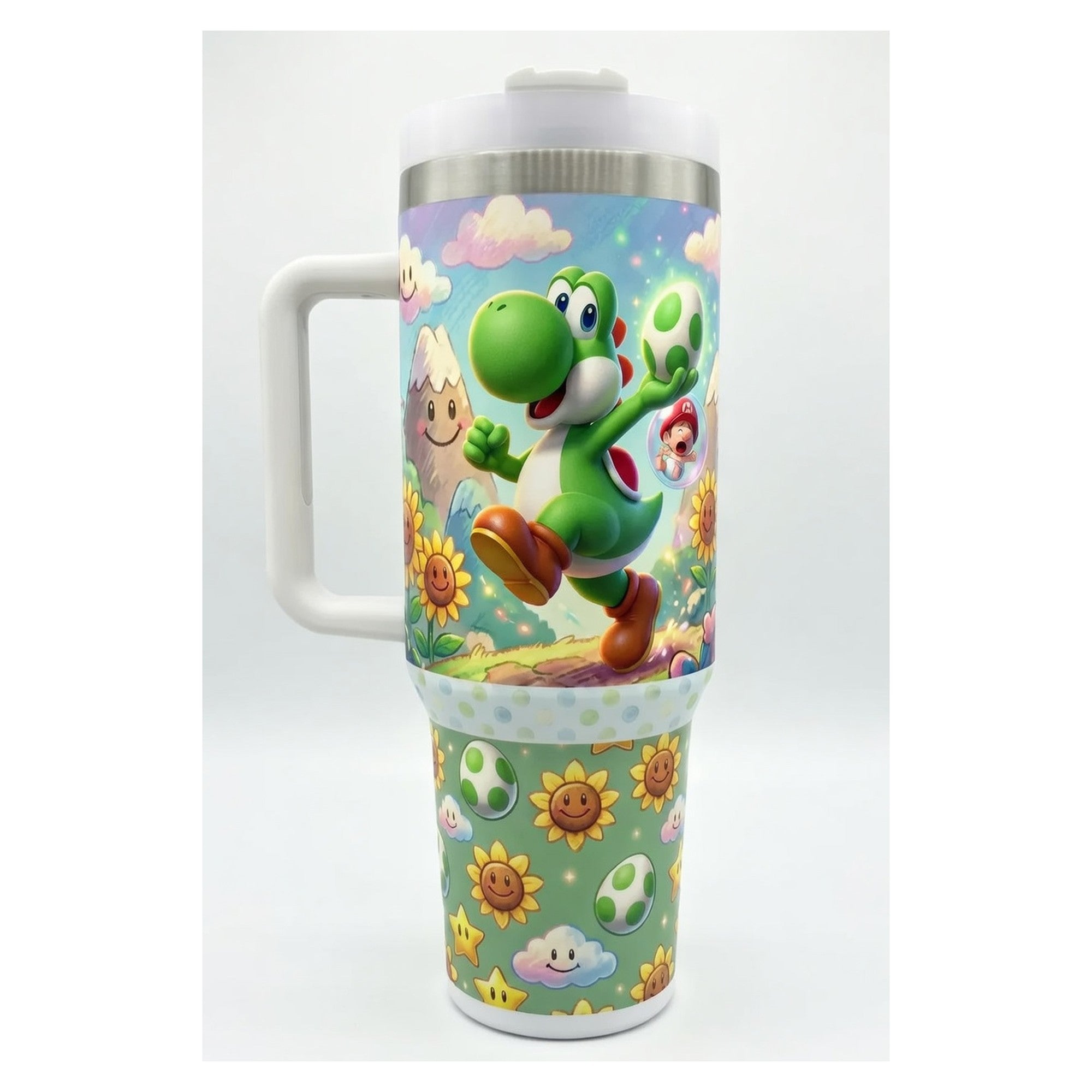 Vaso térmico tumbler 40 oz Yoshi Island Nintendo