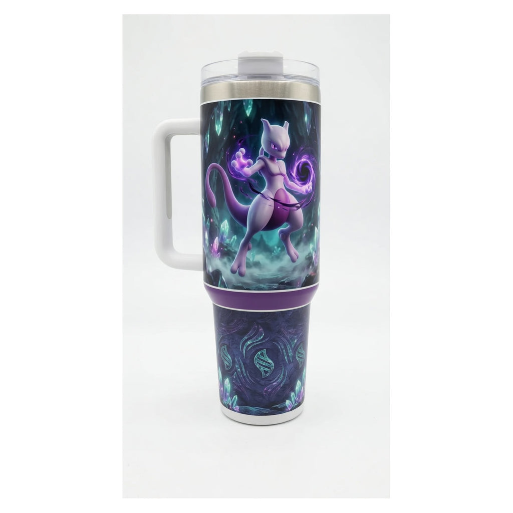 Vaso térmico 40 oz mewtwo pokemon legendario