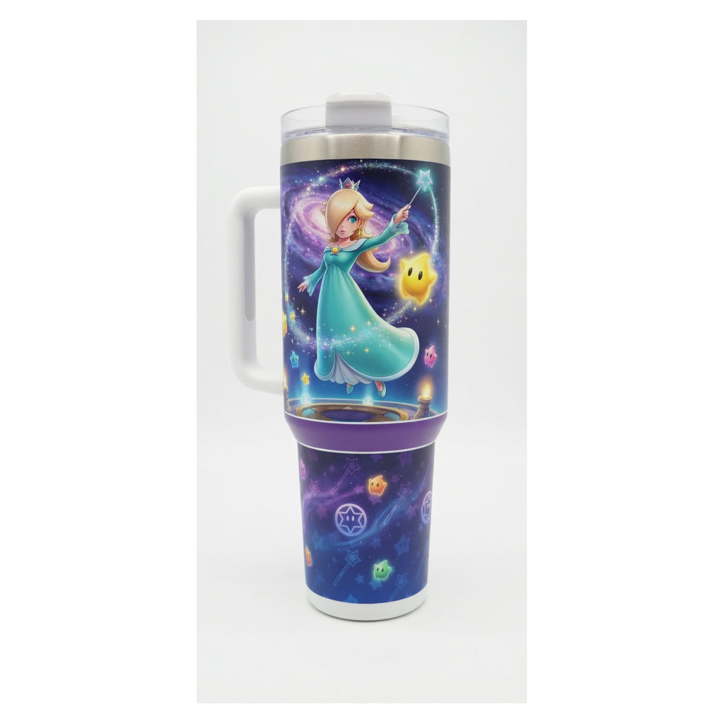 vaso térmico tumbler rosálina super mario 40 oz