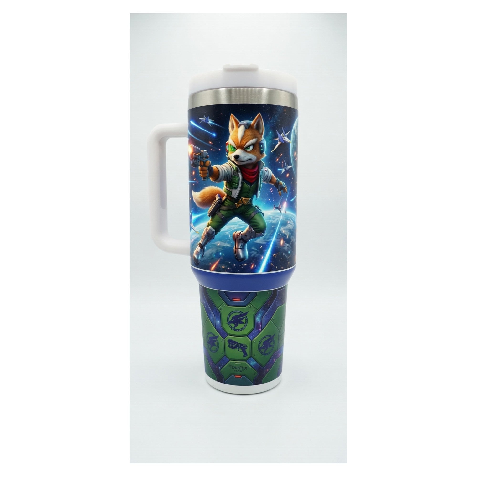 vaso térmico 40 oz fox mccloud star fox acero inoxidable