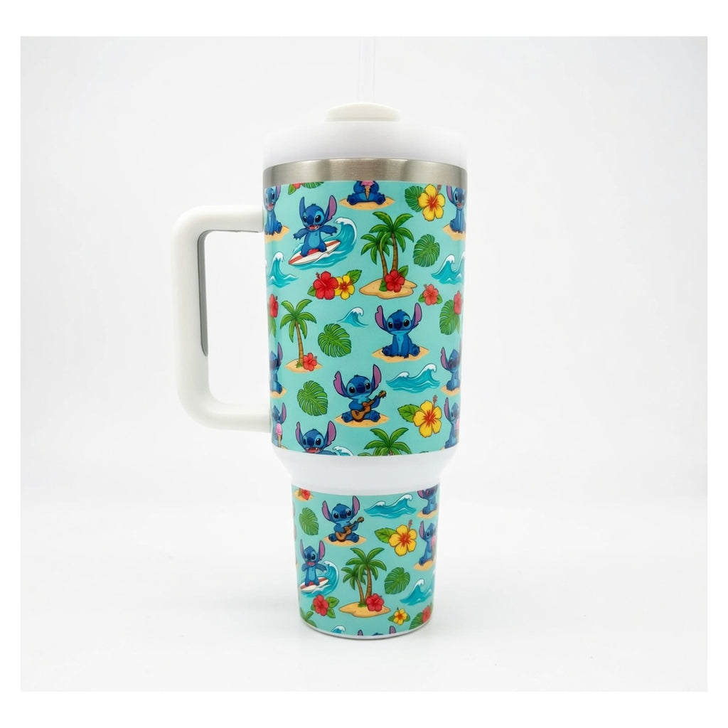 Vaso térmico 1.18L stitch tropical ohana doble pared