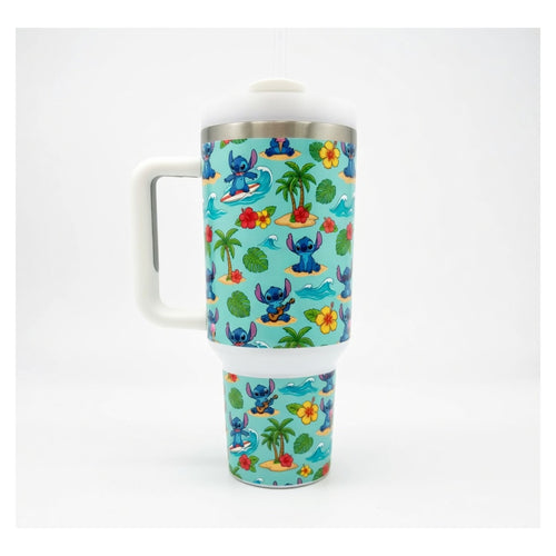 Vaso térmico 1.18L stitch tropical ohana doble pared