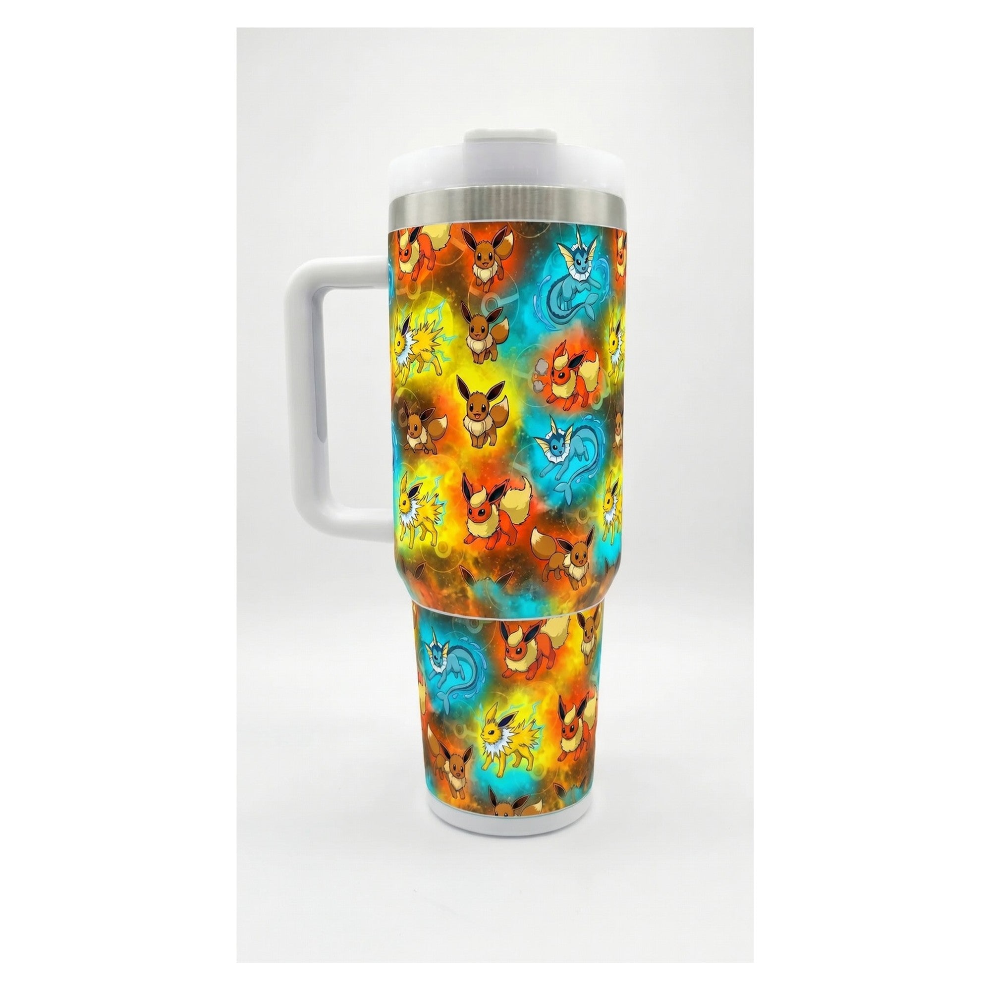 Vaso térmico 40 oz Eevee y sus evoluciones en acero inox