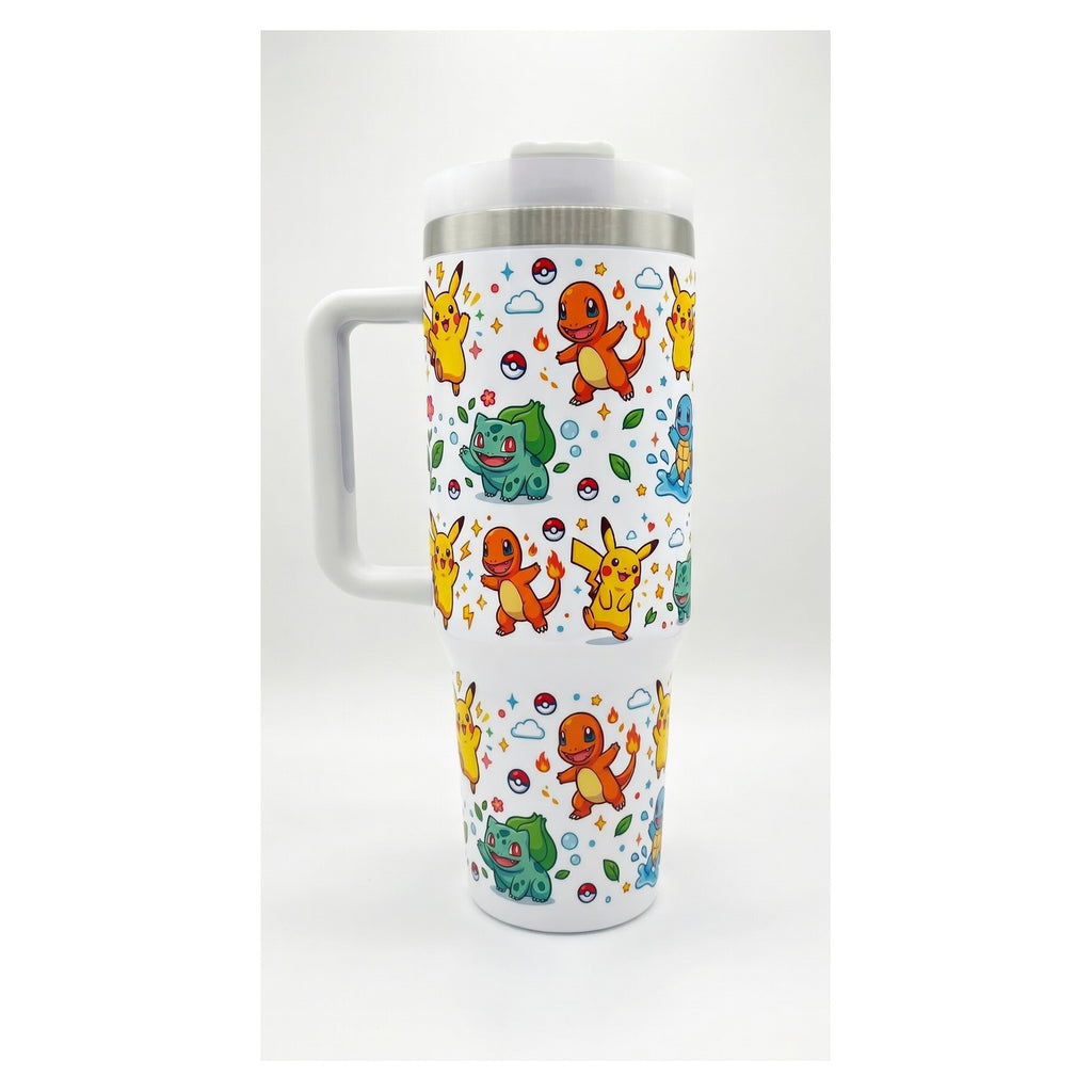 Vaso térmico 40 oz con diseño Pokémon Starters