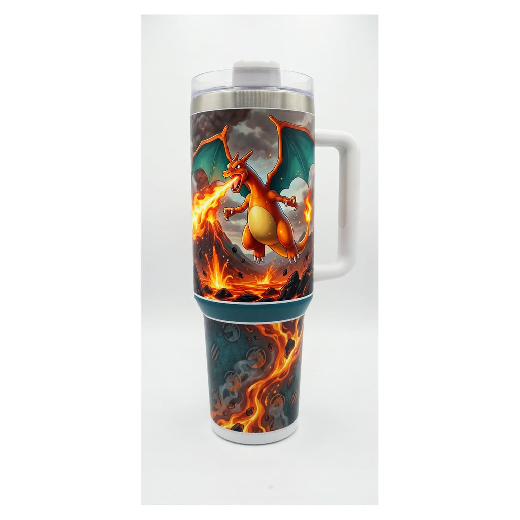 vaso térmico charizard pokemon 40 oz acero inoxidable
