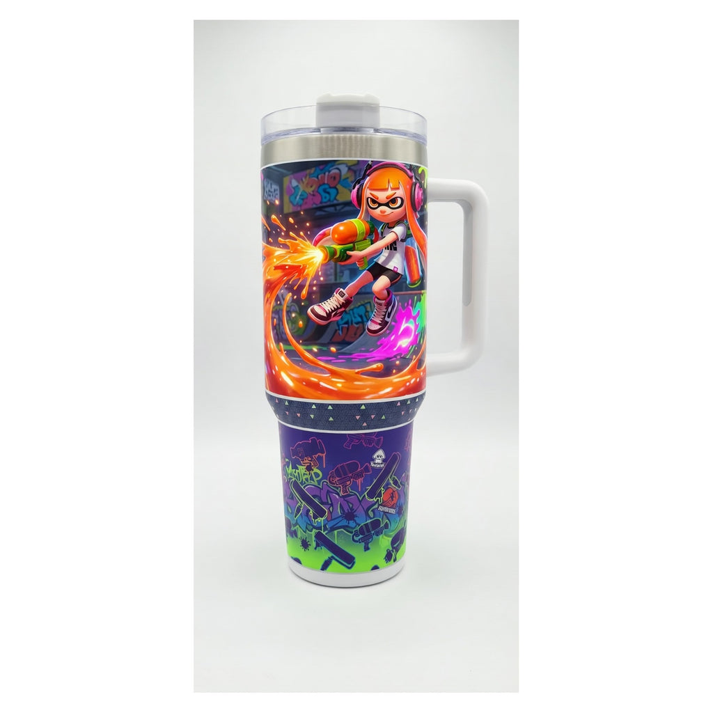 Vaso térmico 40 oz Inkling Girl Splatoon diseño único