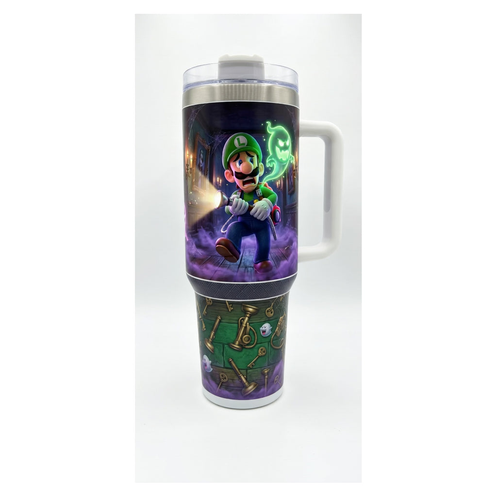 Vaso térmico 40 oz Luigi’s Mansion Nintendo en acero inox