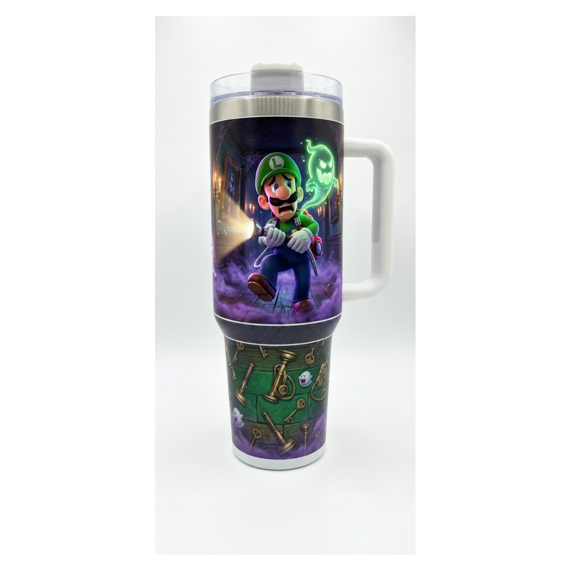 Vaso térmico 40 oz Luigi’s Mansion Nintendo en acero inox