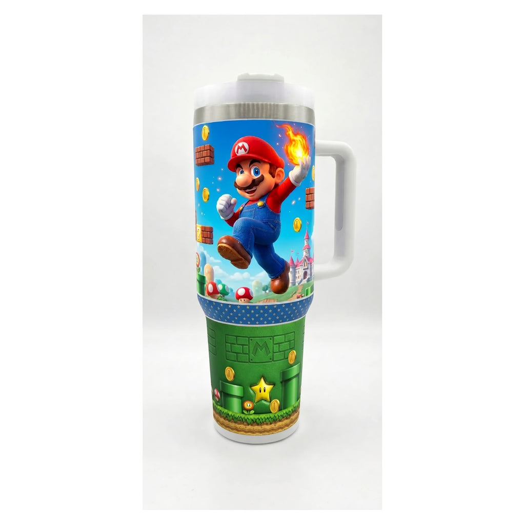 Vaso térmico tumbler 40 oz Super Mario Bros Nintendo