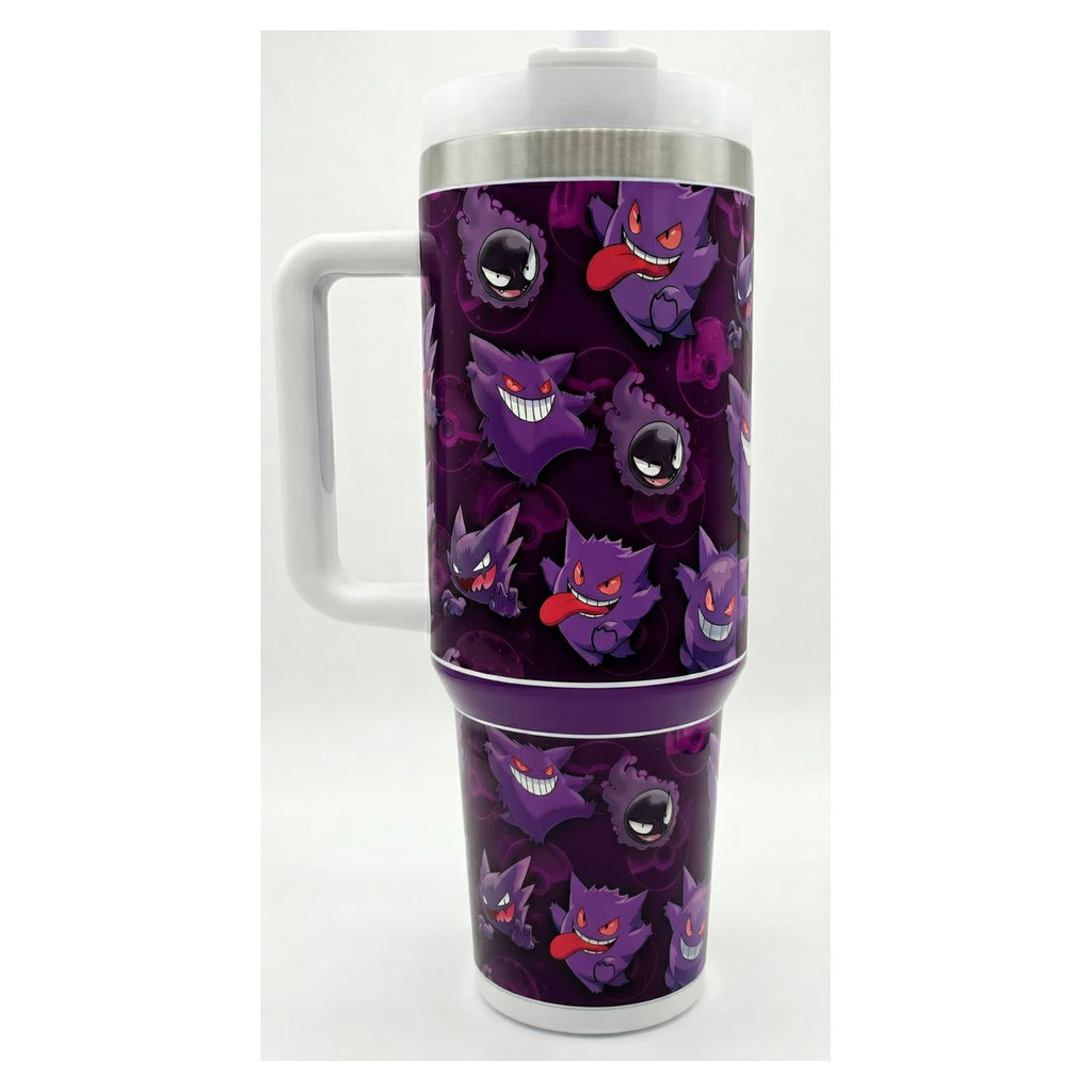Tumbler Pokémon Gengar 40oz diseño oscuro doble pared