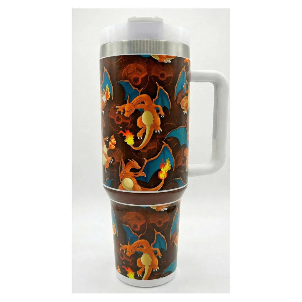 Vaso térmico 40 oz charizard pokemon acero doble pared