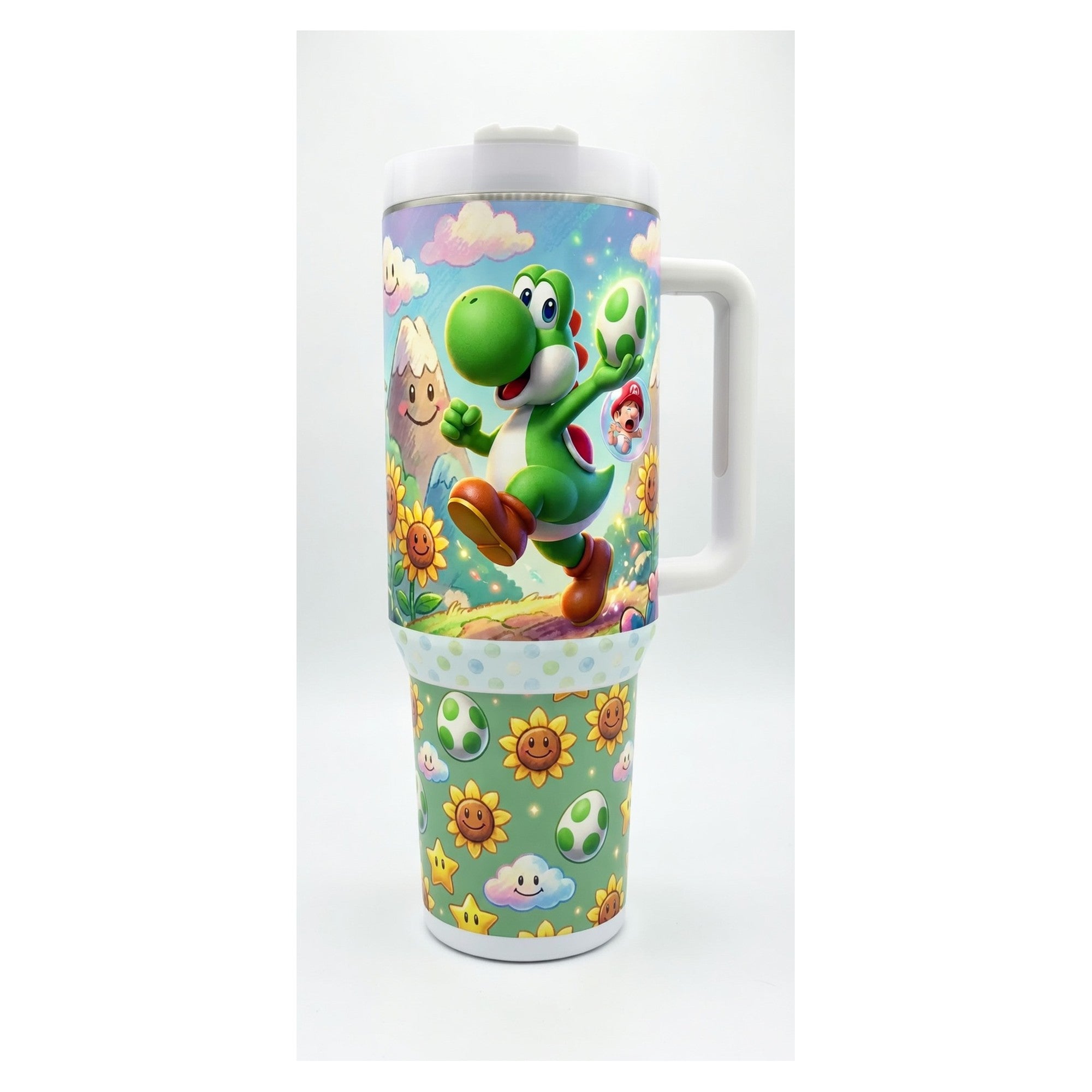 Vaso térmico tumbler 40 oz Yoshi Island Nintendo