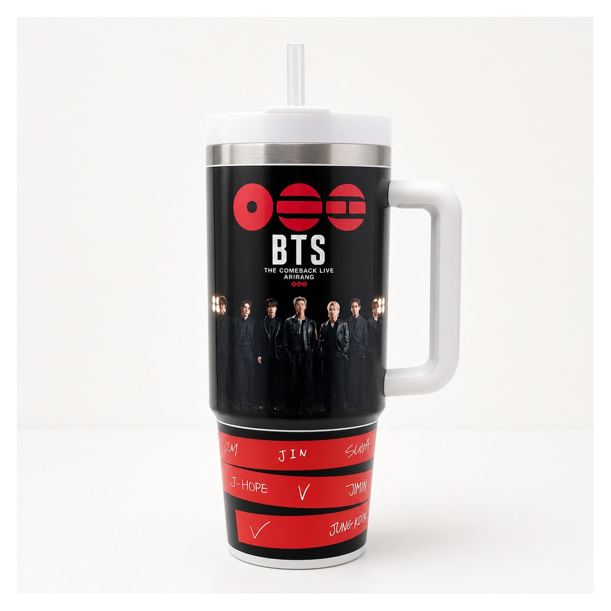 Vaso térmico 40 oz BTS Jin acero inoxidable doble pared