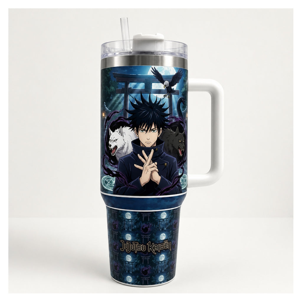 vaso térmico 40 oz jujutsu kaisen megumi acero inox