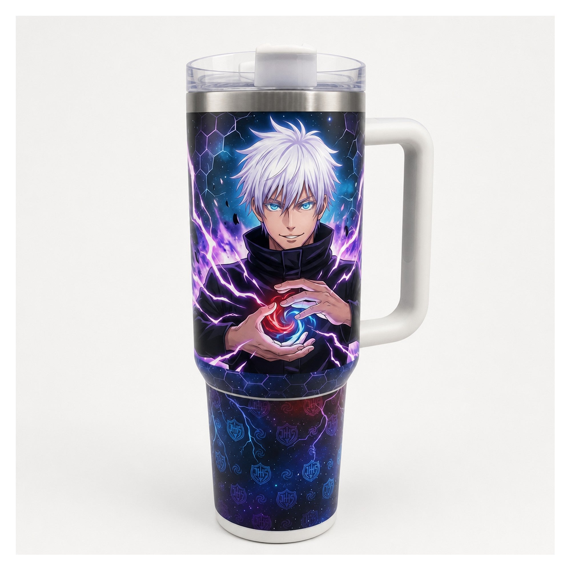 Vaso térmico 40 oz jujutsu kaisen gojo acero inoxidable