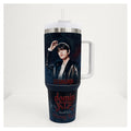 vaso térmico 1.2 l seungmin stray kids con tapa y bombilla