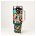 vaso térmico tumbler bad bunny 40oz diseño verano