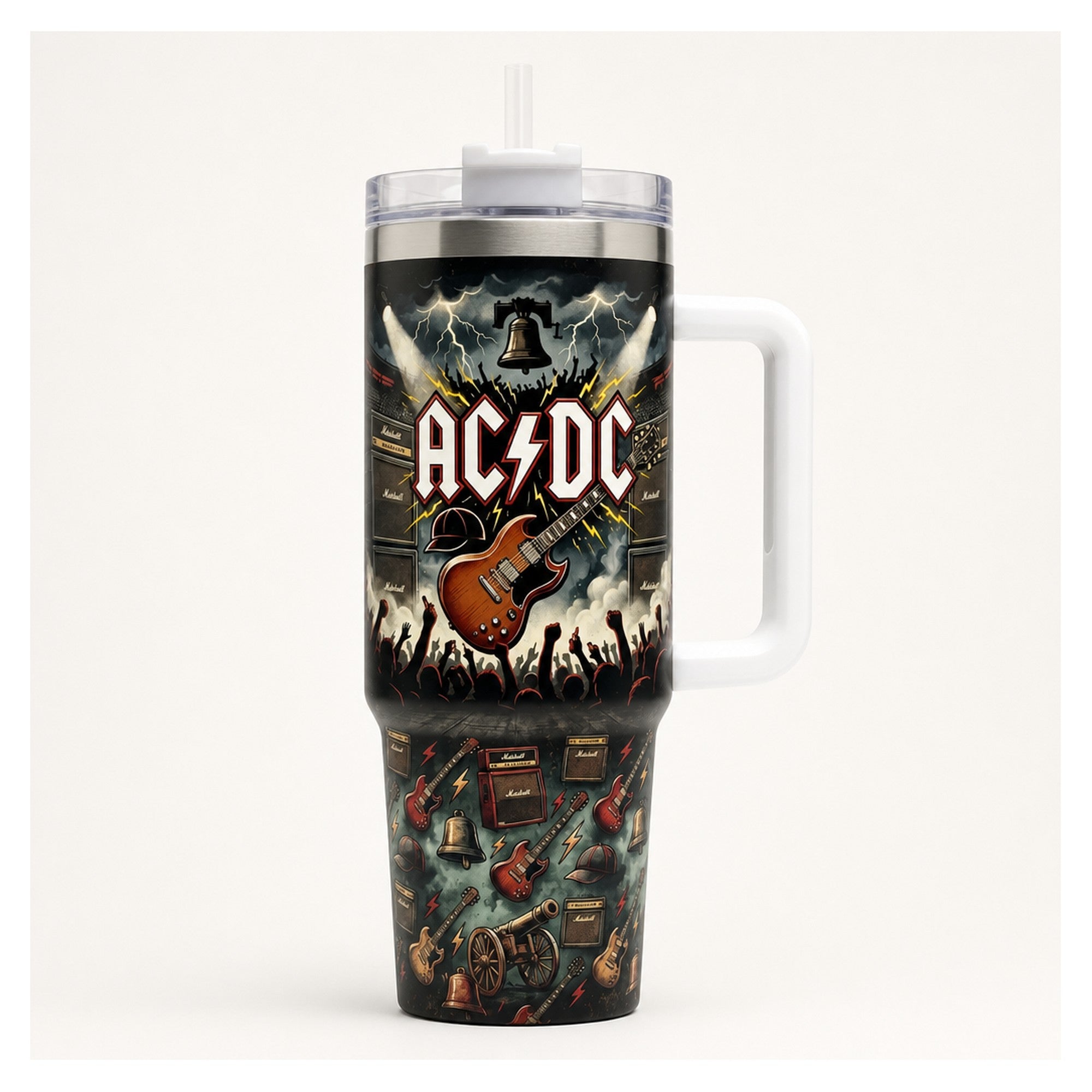 Vaso térmico tumbler ac/dc hells bells 40oz acero inox