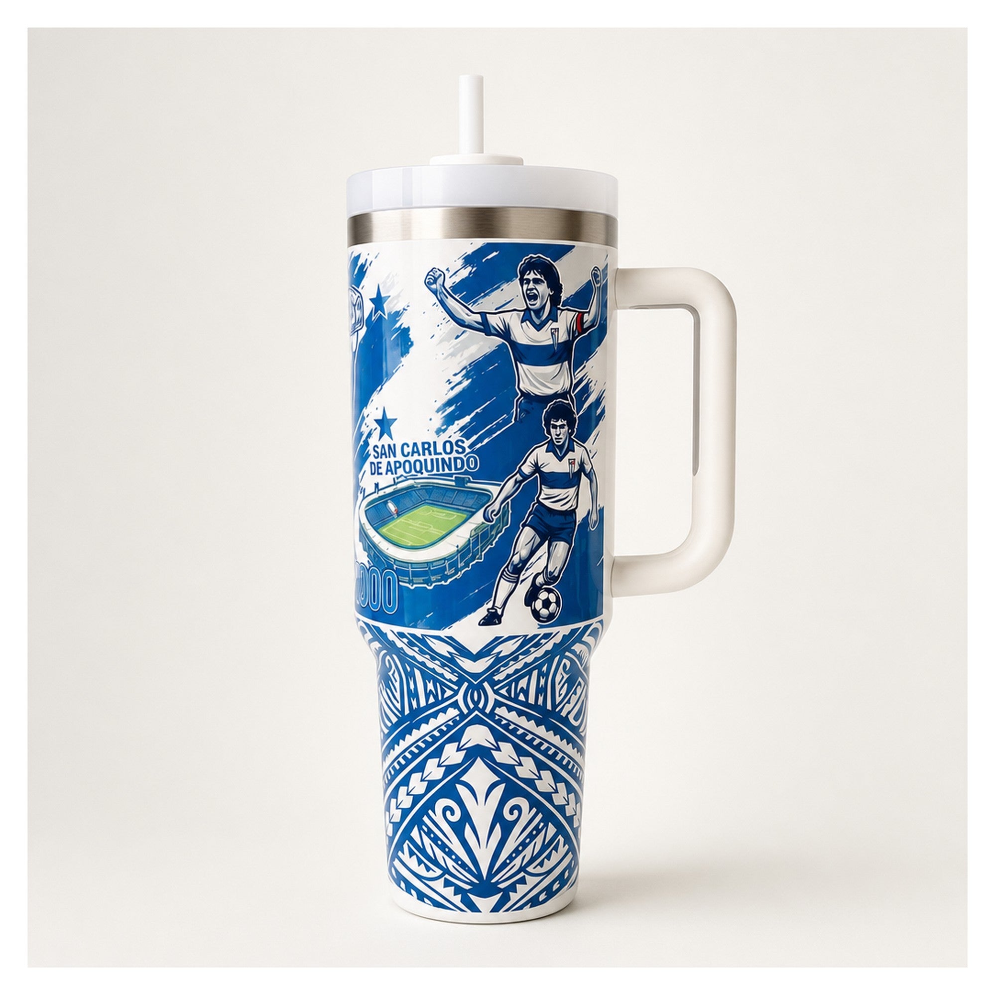 vaso térmico universidad católica 40oz con bombilla