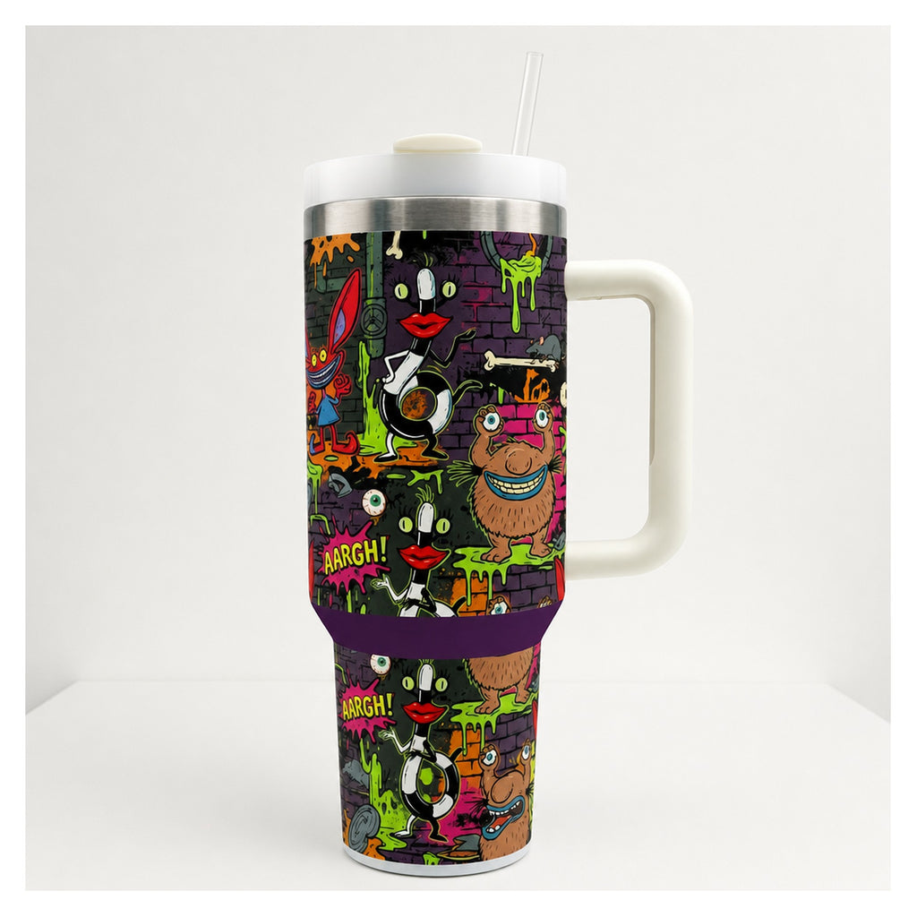 Vaso térmico Aaahh!!! Monstruos 40oz diseño urbano slime