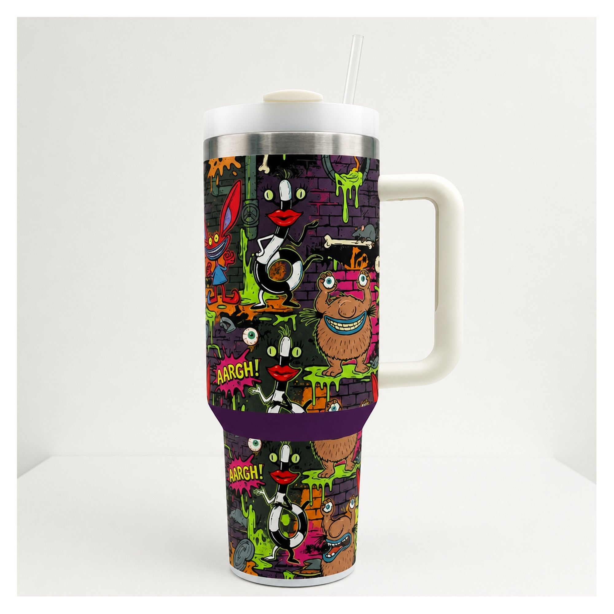 Vaso térmico Aaahh!!! Monstruos 40oz diseño urbano slime