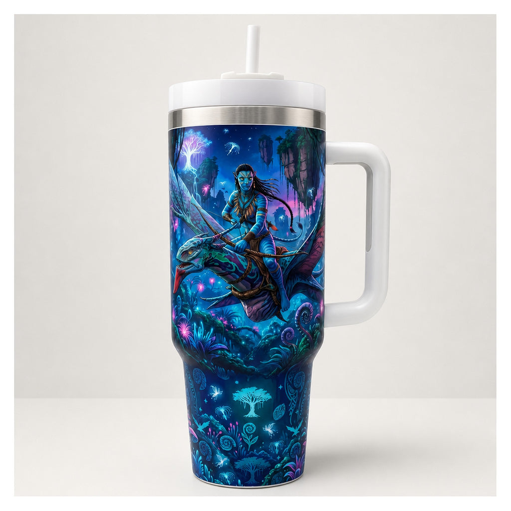 vaso térmico tumbler 40oz avatar pandora na'vi