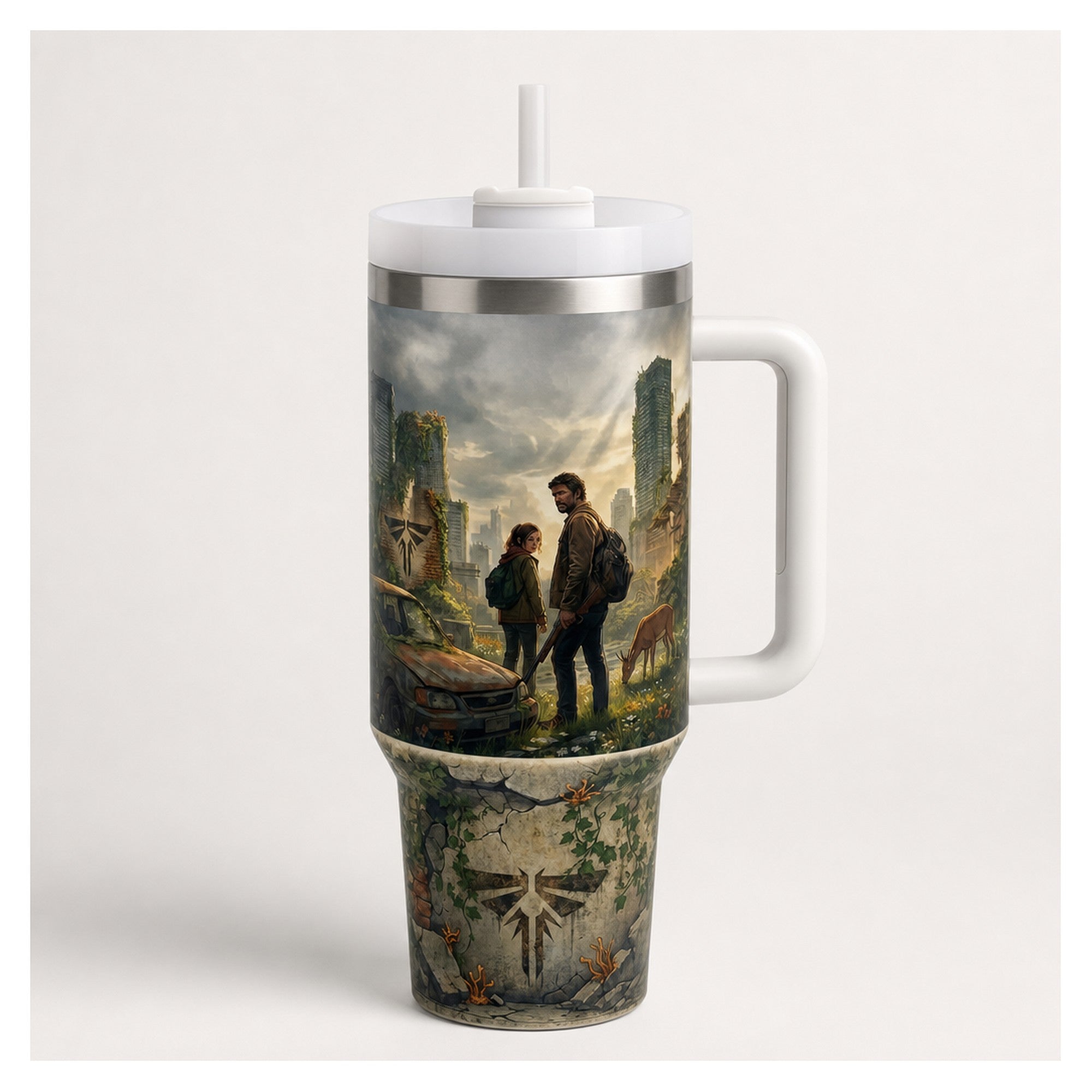 Vaso térmico tumbler 40oz the last of us joel y ellie