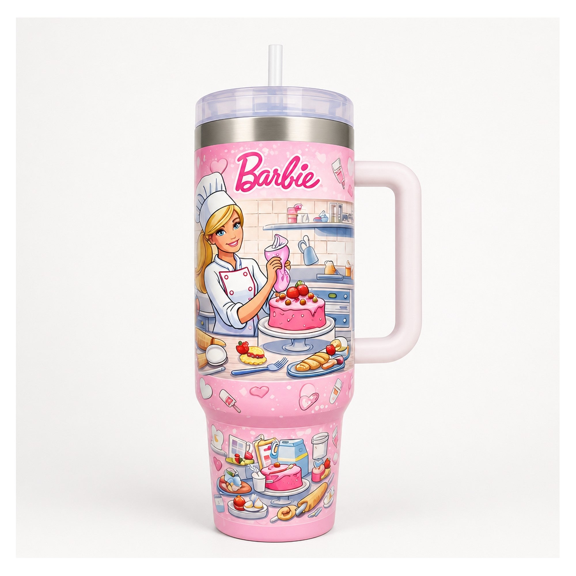 vaso térmico barbie chef creativa 1.18l doble pared