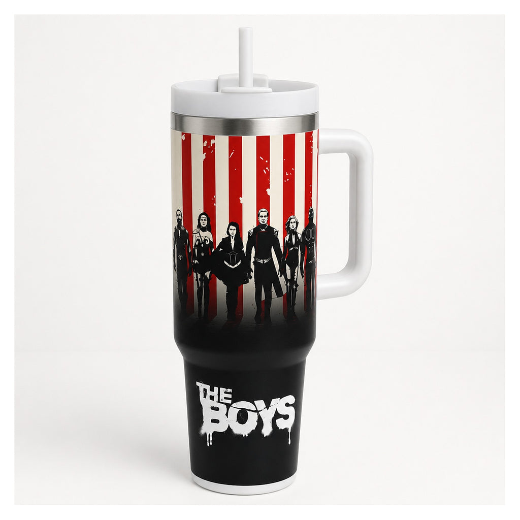 Vaso térmico 40 oz con diseño The Boys - acero inoxidable