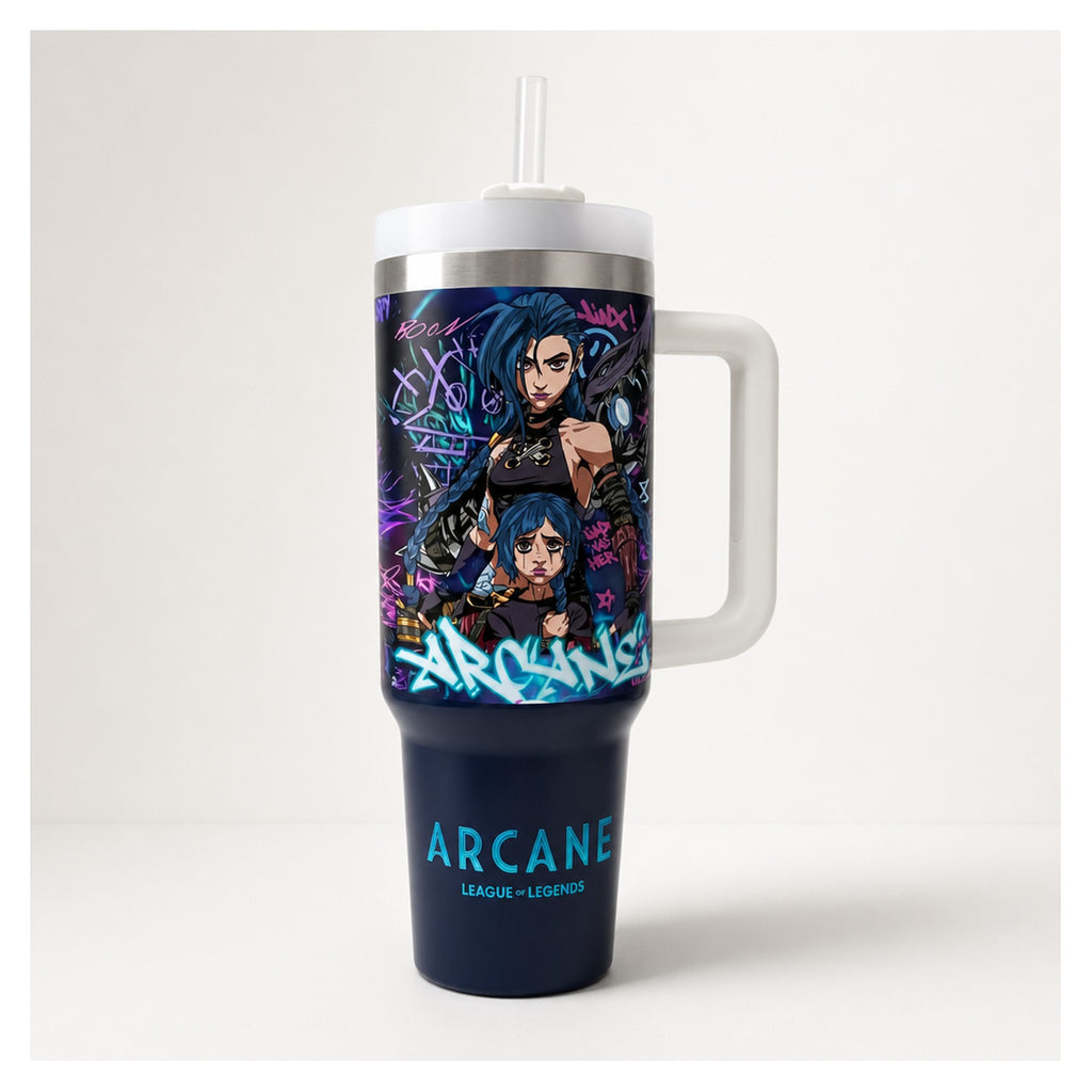 vaso térmico 40 oz arcane jinx league of legends