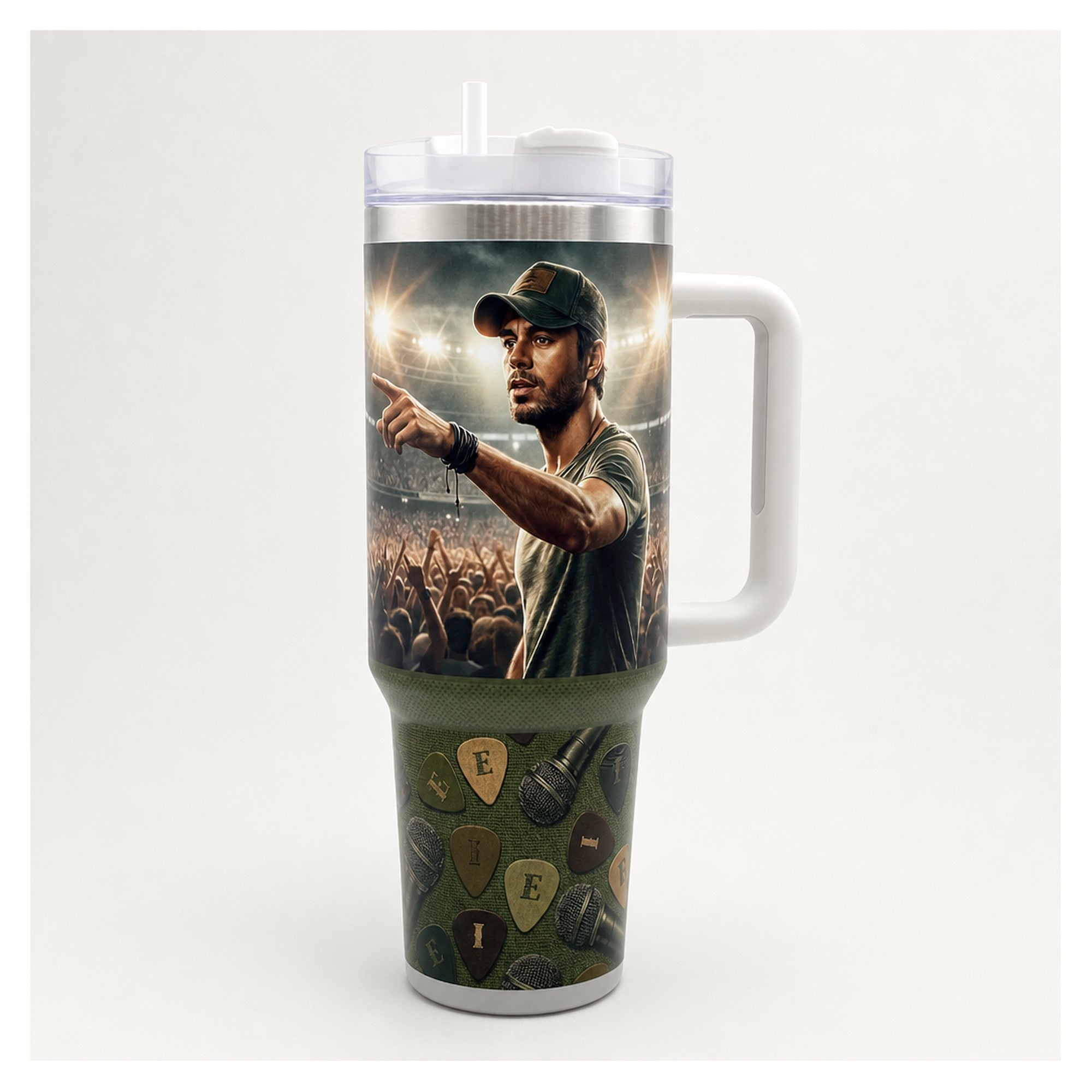 vaso térmico tumbler enrique iglesias 40oz alta calidad