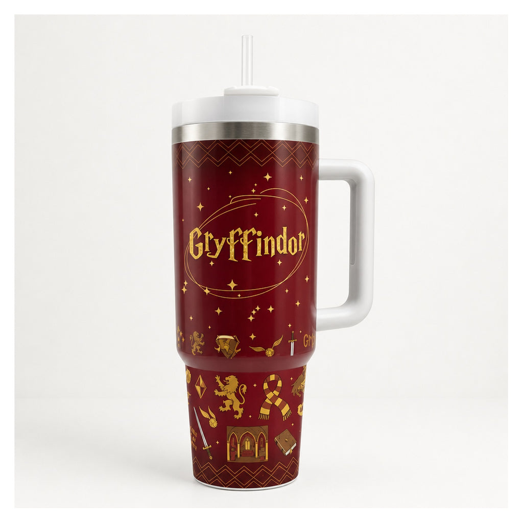 Vaso térmico 40 oz Gryffindor rojo y dorado