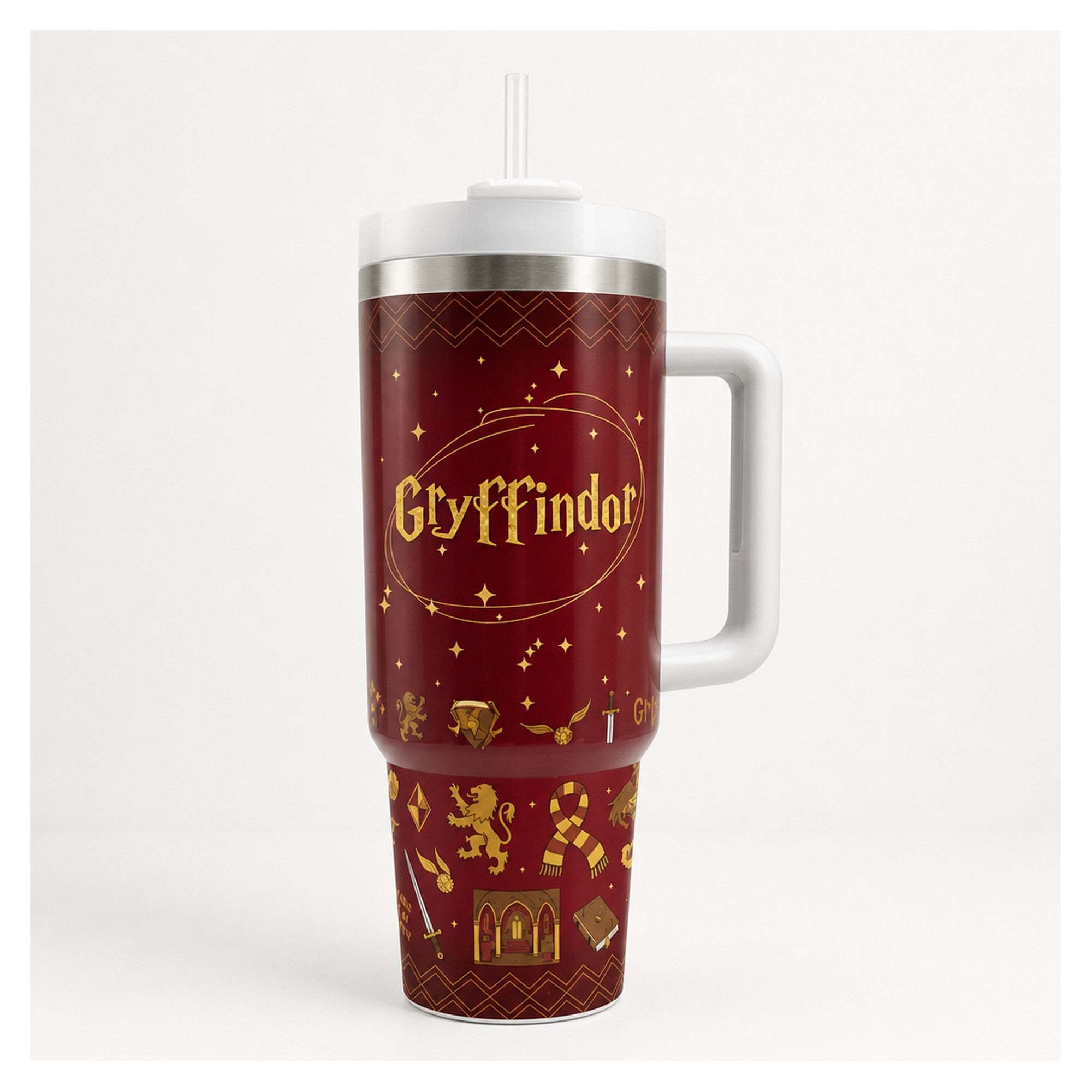 Vaso térmico 40 oz Gryffindor rojo y dorado