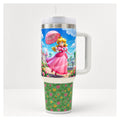 Vaso térmico 40 oz princess peach mario acero inox