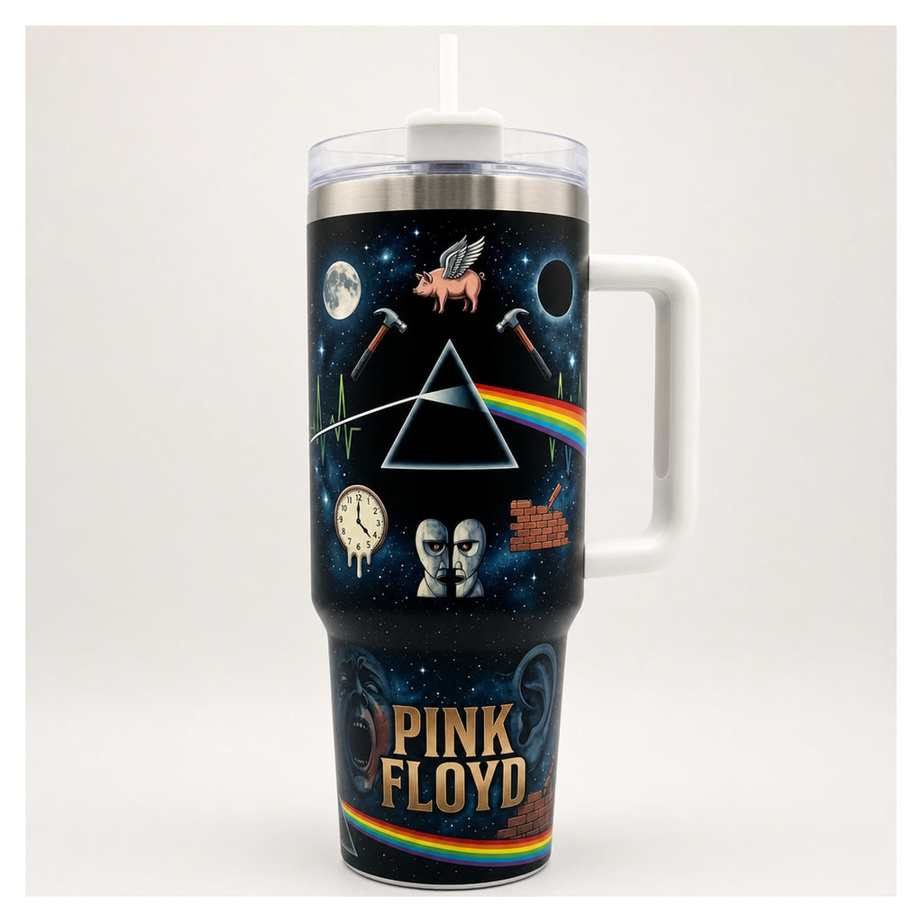 vaso térmico tumbler 40oz pink floyd dark side moon