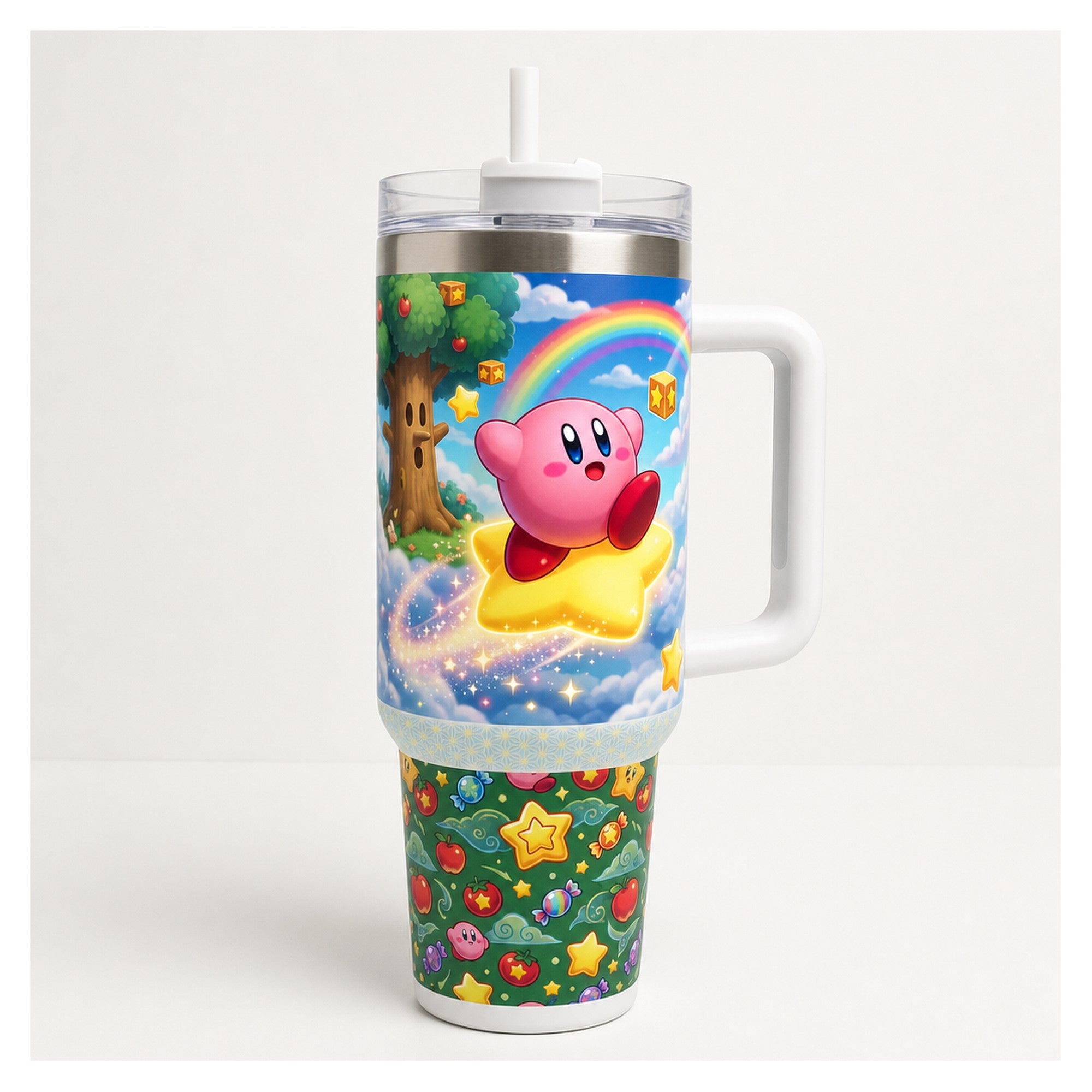 Vaso térmico tumbler 40 oz Kirby Dream Land Nintendo